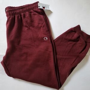 Champion Powerblend men's fleece joggers Sweatpants Size 2XL Maroon